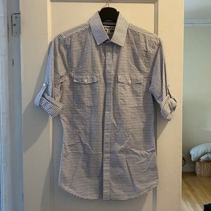 Striped Long Sleeve Button Up